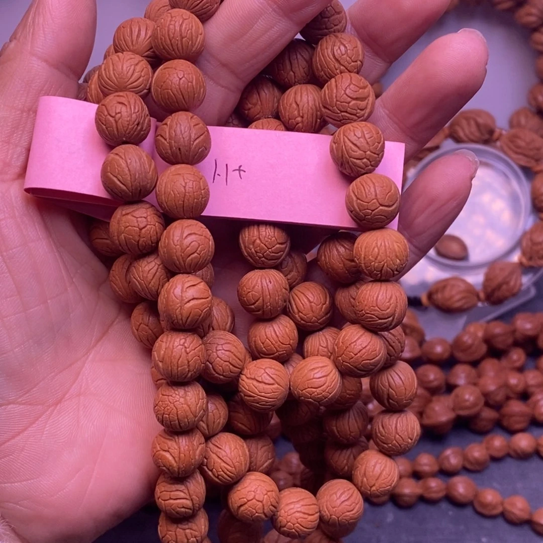 秦岭龙纹桃核108颗