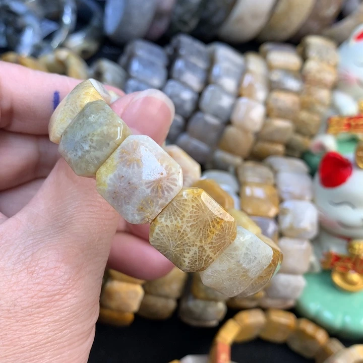 【闪购商品】硅化珊瑚（珊瑚玉）手链未镶嵌马****果