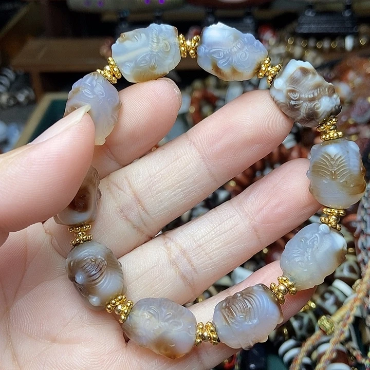 玛瑙/玉髓未镶嵌手链