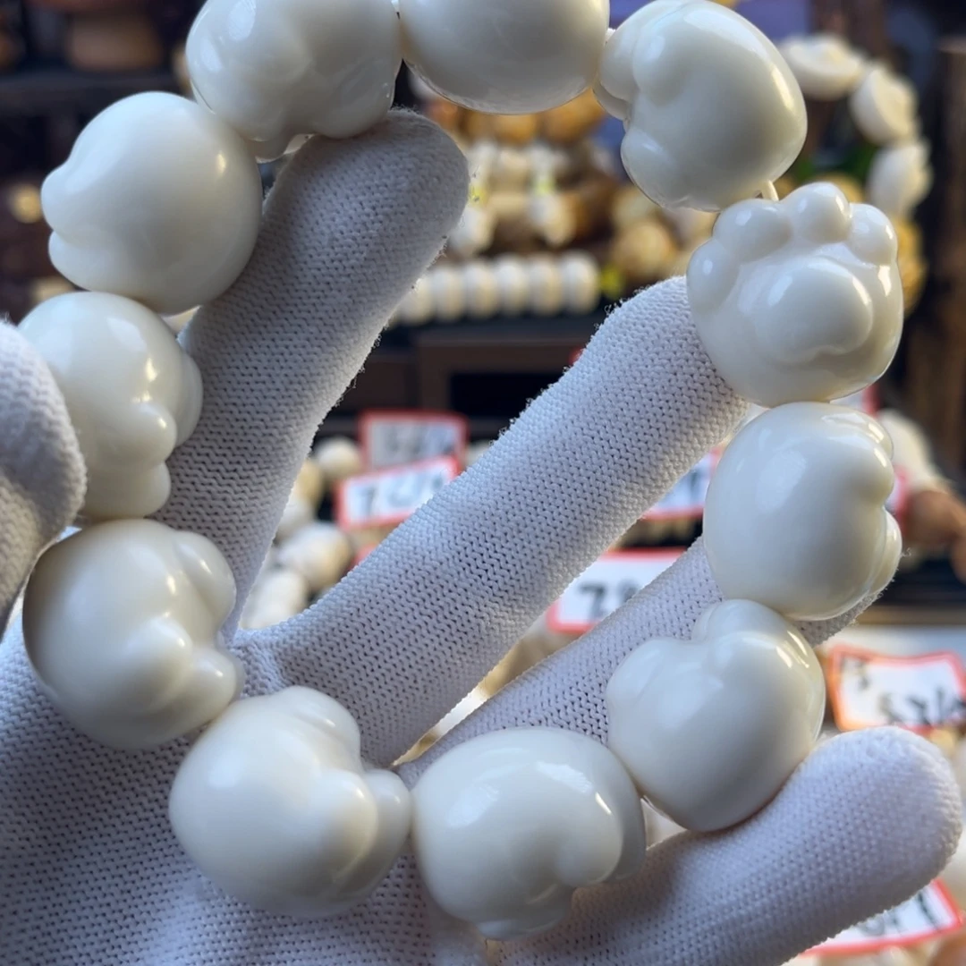 菩提根/象牙果手串-原色原果大猫爪