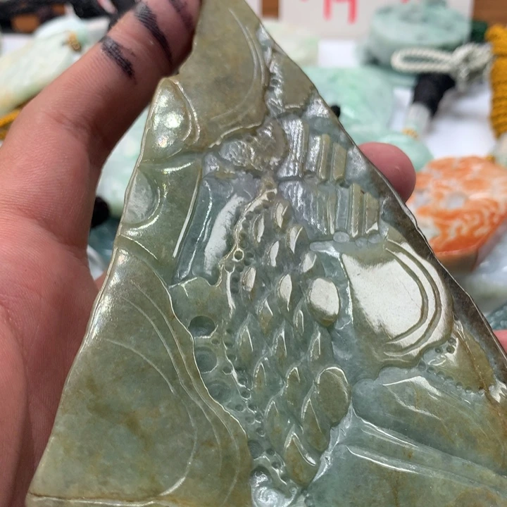 颈饰未镶嵌翡翠保真天然a货翡翠