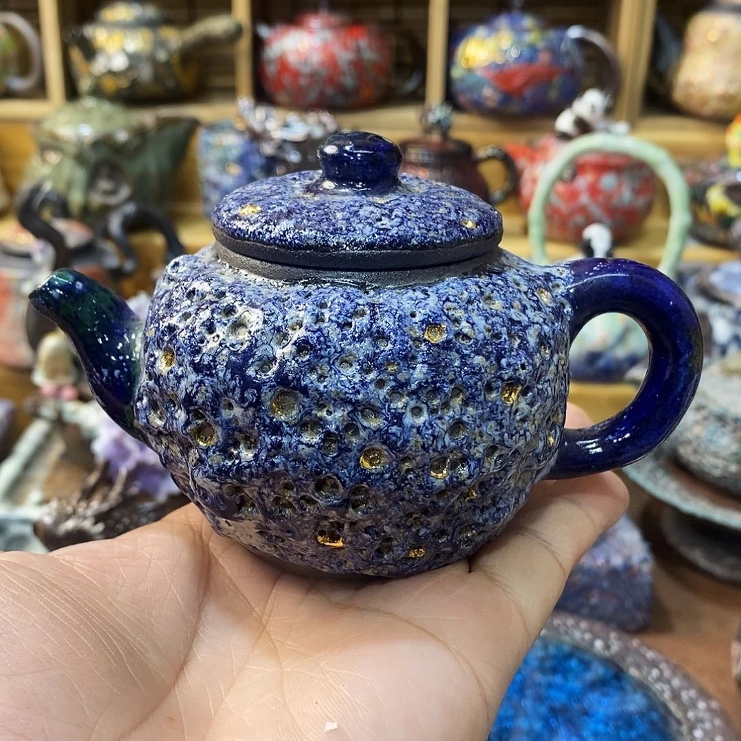 粗陶志野柴烧茶器