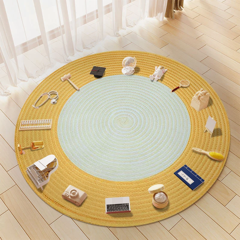 呼呼猴新中式宝宝周岁抓周地毯抓周道具全套周岁礼布置场景装饰