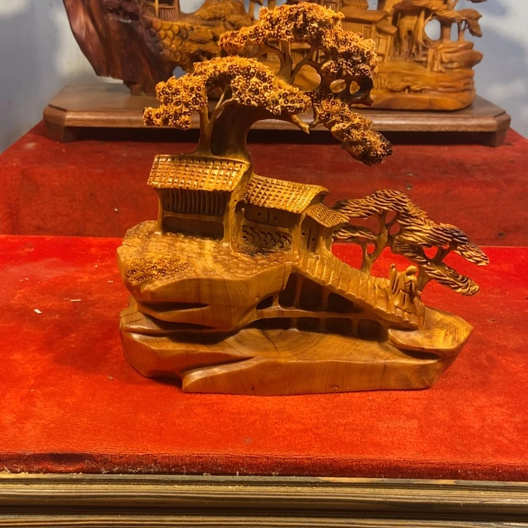 柏木（崖柏）崖柏摆件（精品山水