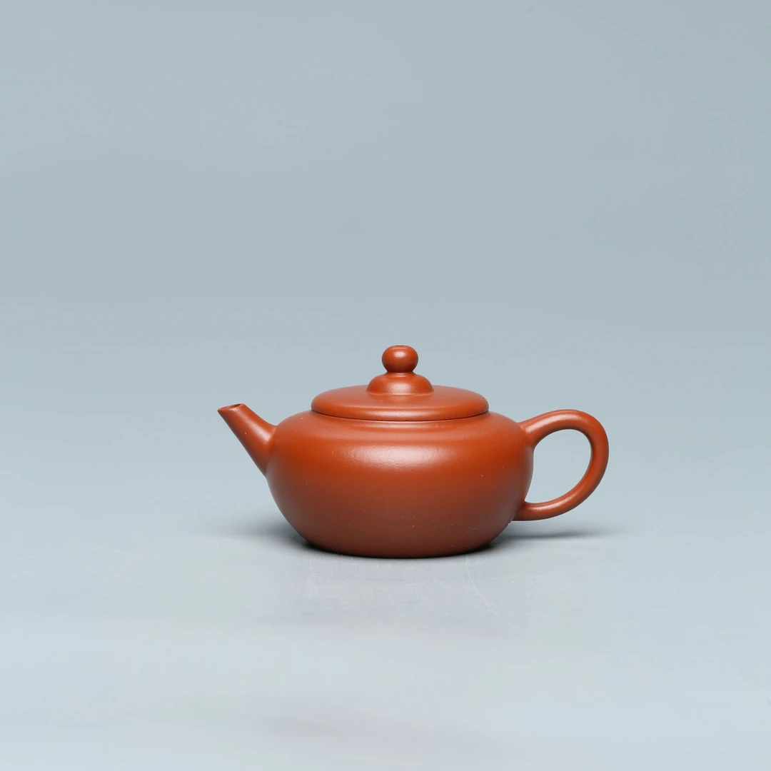 JTT10【范家壶庄】潘颖 笠翁 朱泥 115cc 紫砂壶 青墨