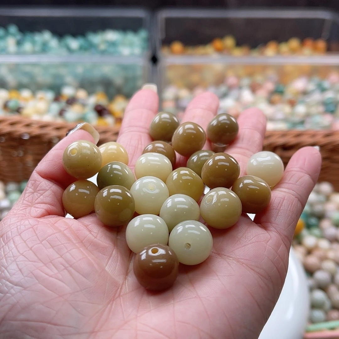 白玉菩提吊坠Z/12mm/50+30颗