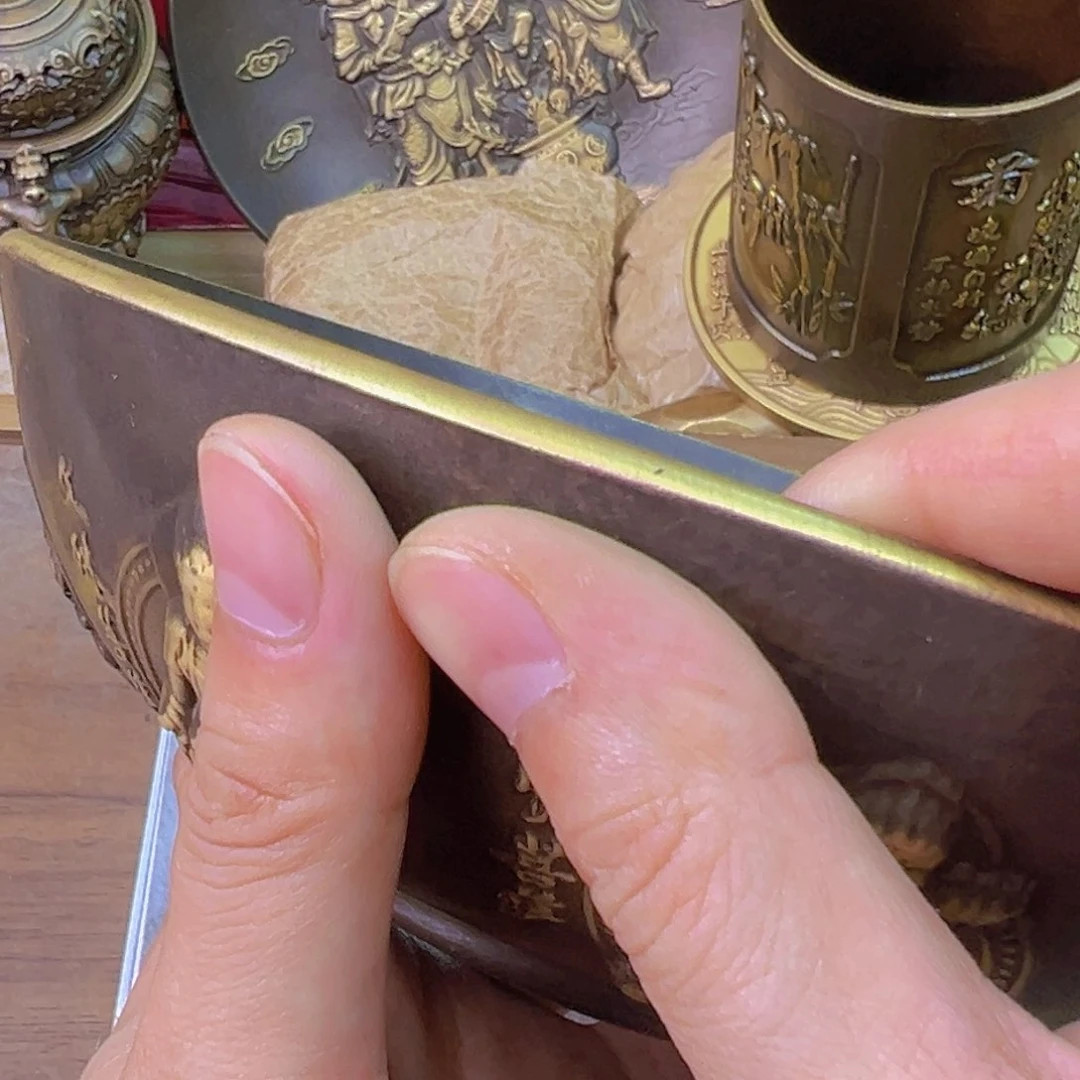 紫金风磨铜八大守护佛盘