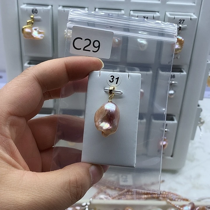 吊坠(不含链)淡水珍珠合金