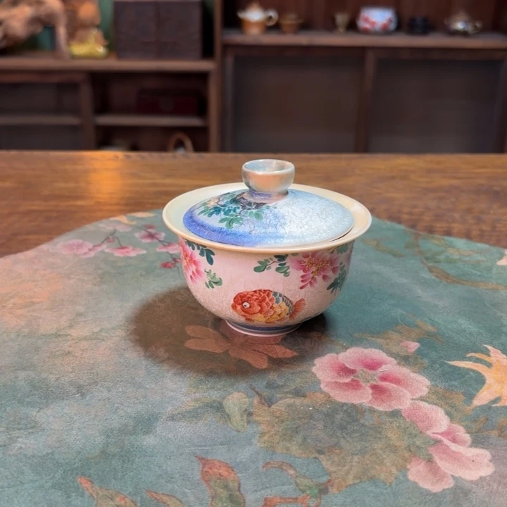 柴烧纯手工手绘陶瓷
