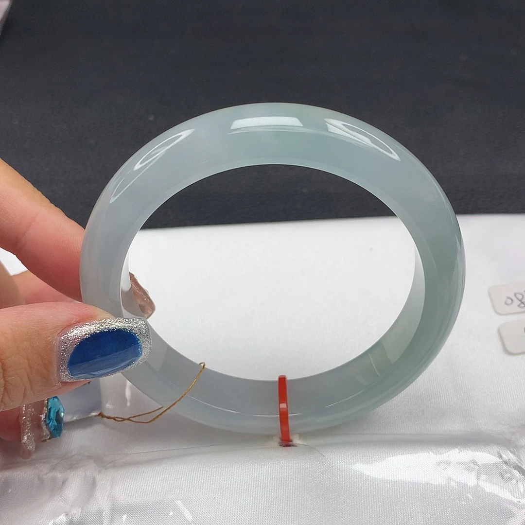 翡翠未镶嵌手镯57圈008