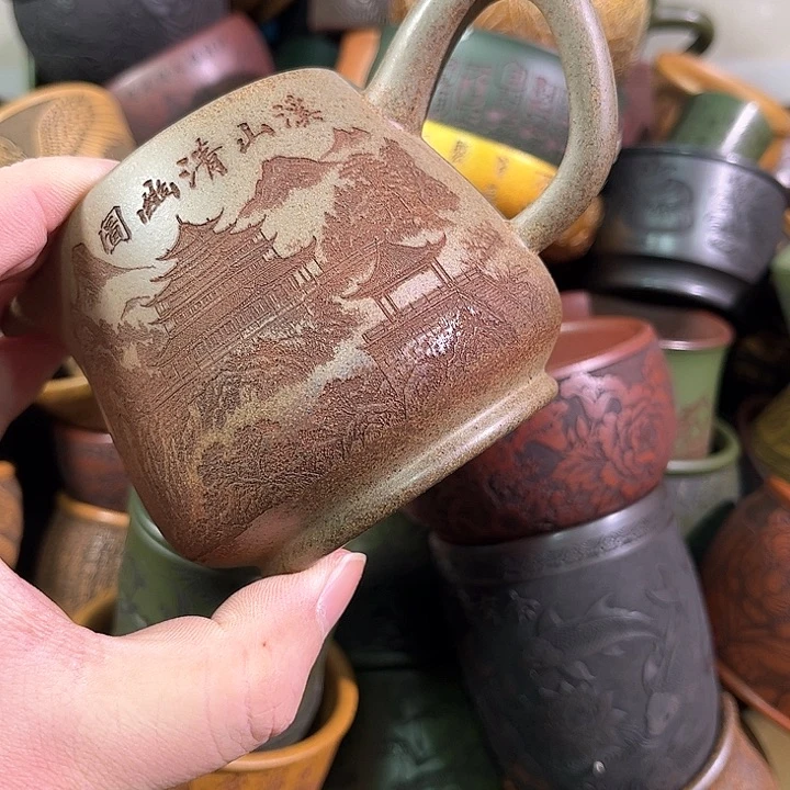 茶杯紫砂全手工紫砂主人杯