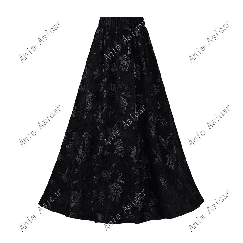 MJ217 秋冬季新款时尚百搭气质显瘦小众半身裙A字大摆裙MJ