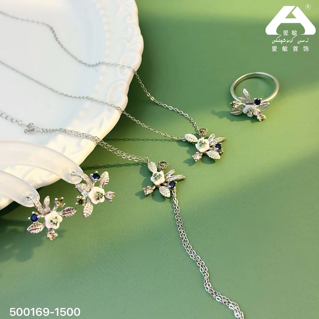 足银银制品 爱敏首饰套装500169