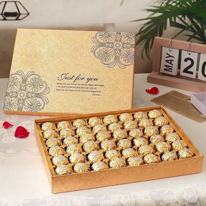 费列罗榛果夹心威化巧克力18粒96粒金沙婚庆装结婚礼喜糖礼盒零食