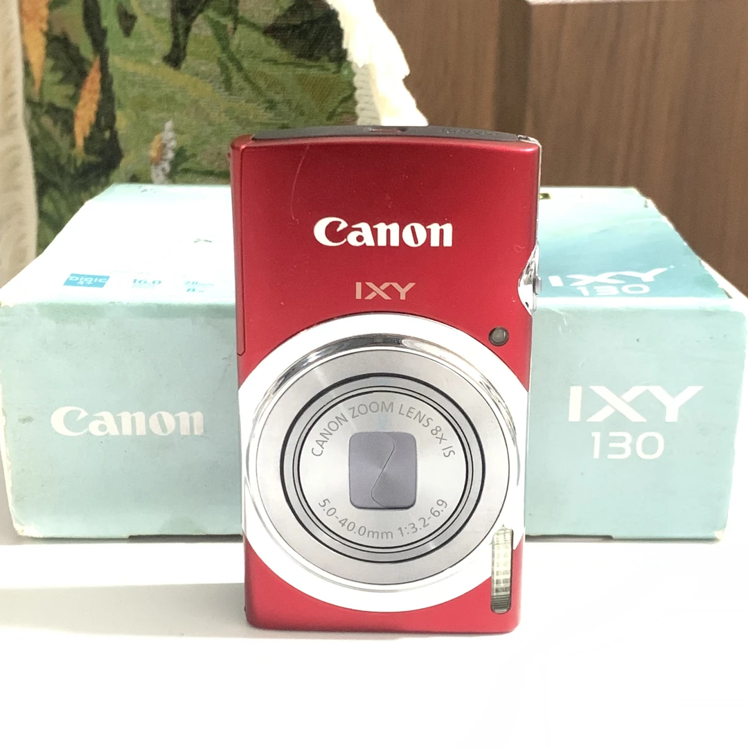 95新 Canon/佳能 ixus150红色2000w像素8x光学变焦ccd数码相机