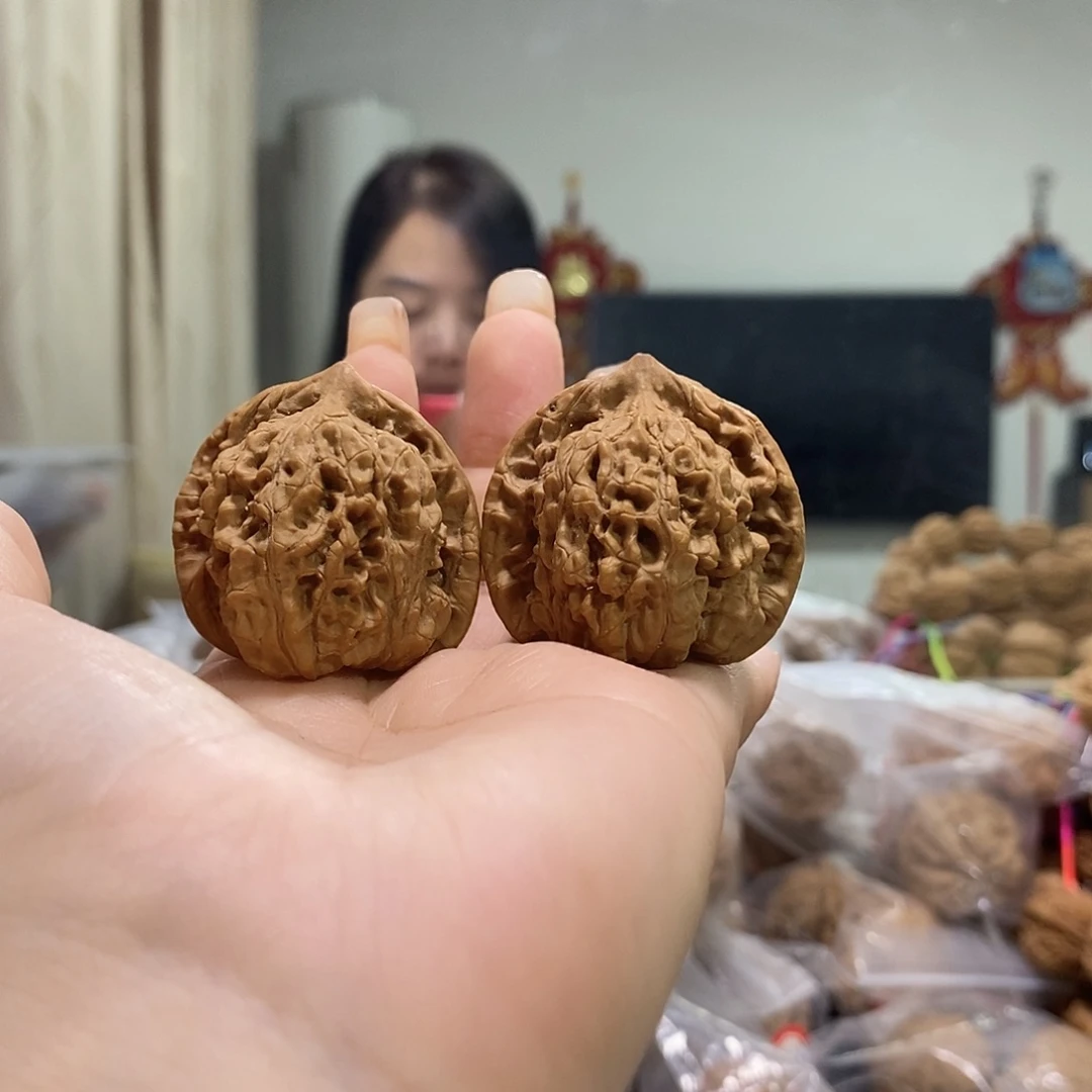 把件文玩核桃37官帽尖有伤