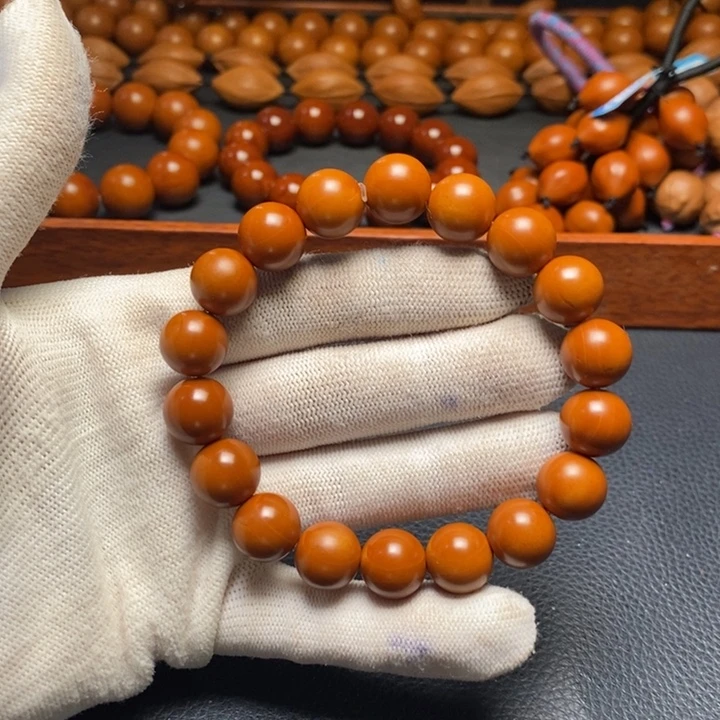 手串橄榄核1.25尺寸微暇光珠全品