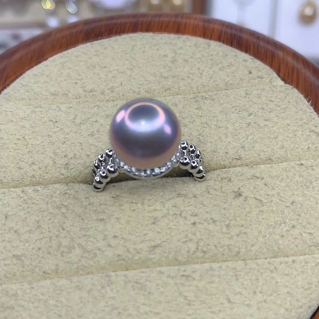 淡水珍珠戒指合金