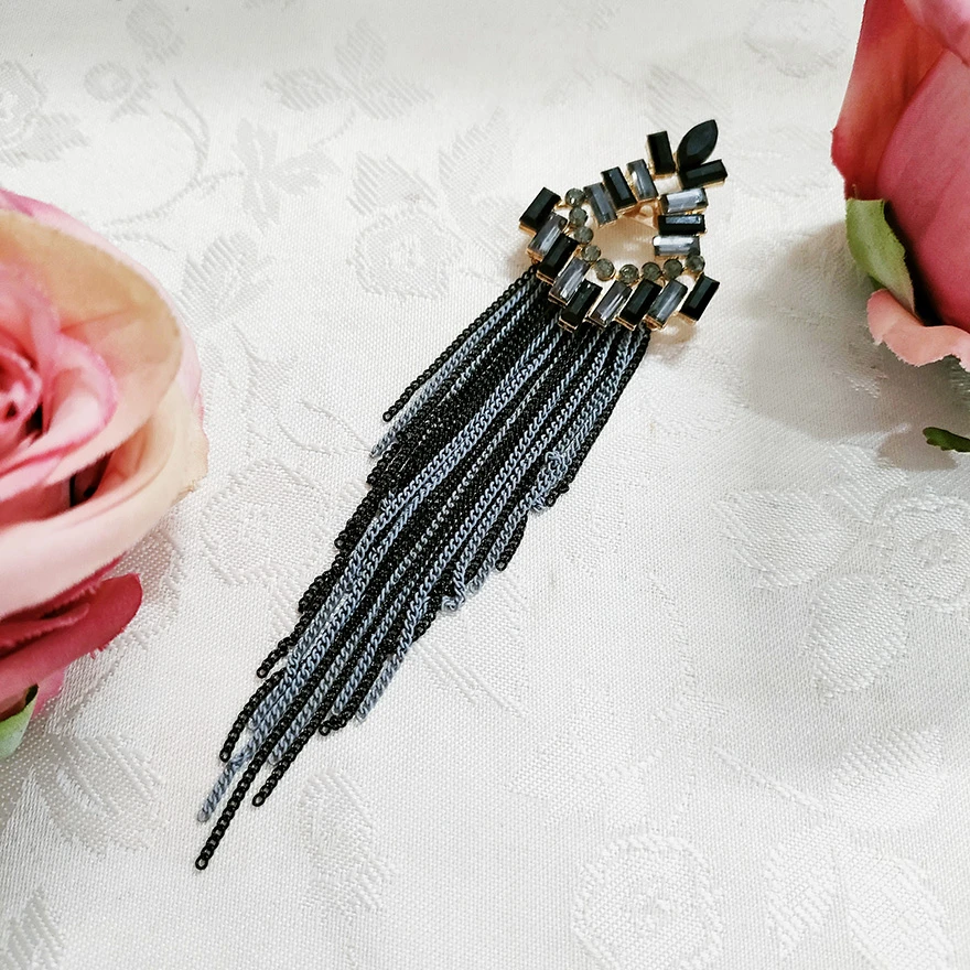 铜合金玻璃胸针 民族风手工个性胸针饰品1324