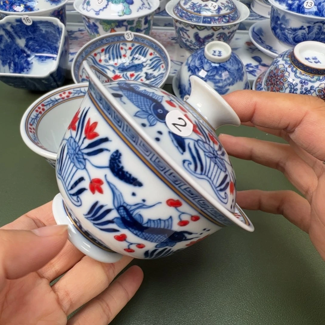陶瓷景德镇纯手工纯手绘茶具木木2