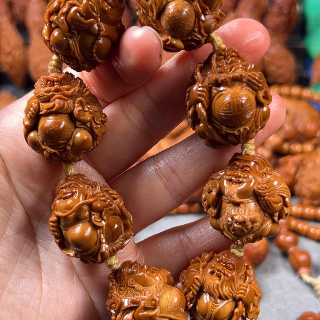 橄榄核手串/手链2.55-2.6镂空骑兽群仙手串