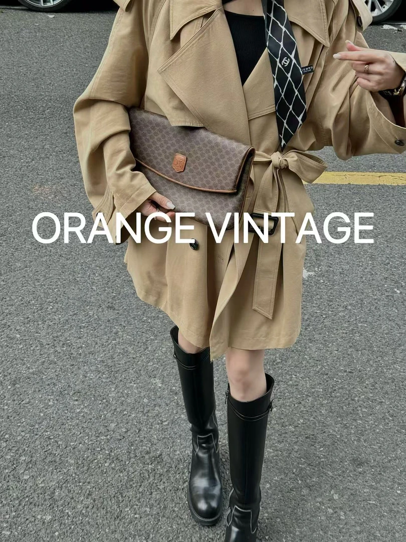 95新 Celine/思琳 Celine 老花信封包 手拿包