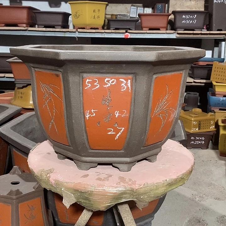 有***人宜兴紫砂花盆花盆