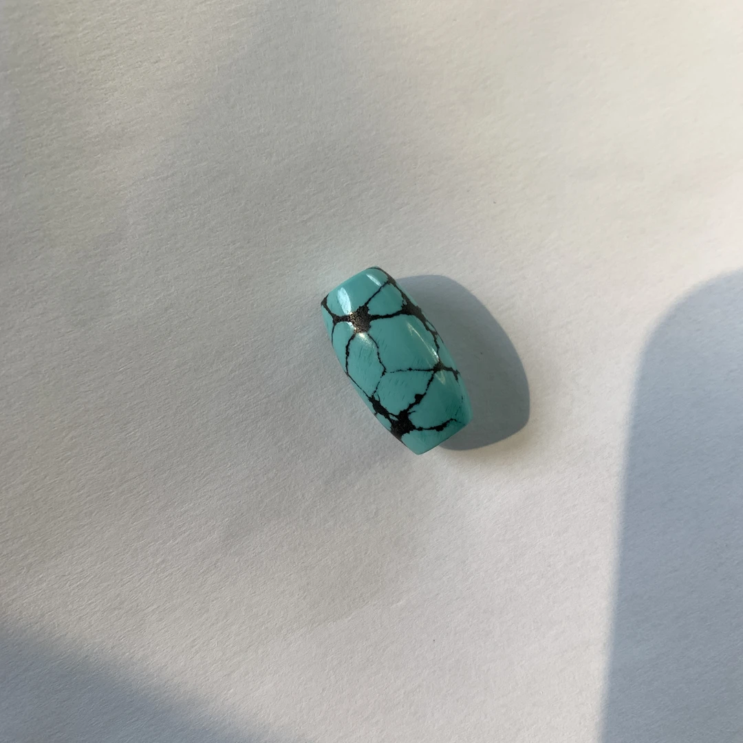 绿松石高瓷808网文桶珠裸珠