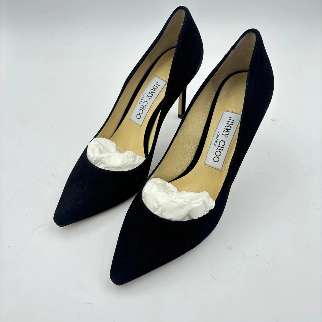 全新未使用 JIMMY CHOO/吉米周 全新/36.5码/jc黑色高跟/鞋盒