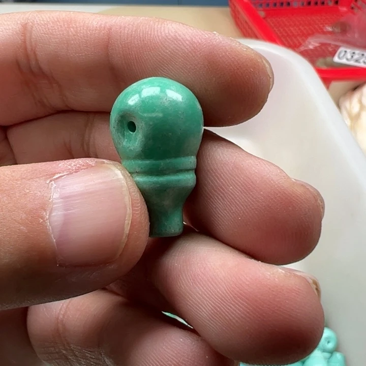 白玉菩提吊坠黄色715