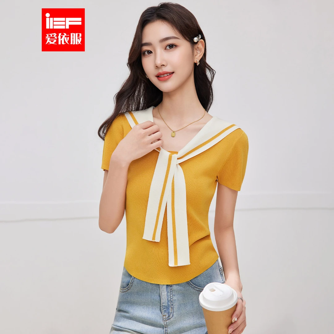 IEF/爱依服2025秋冬新款法式温柔小女人气质设计感百搭毛织上衣