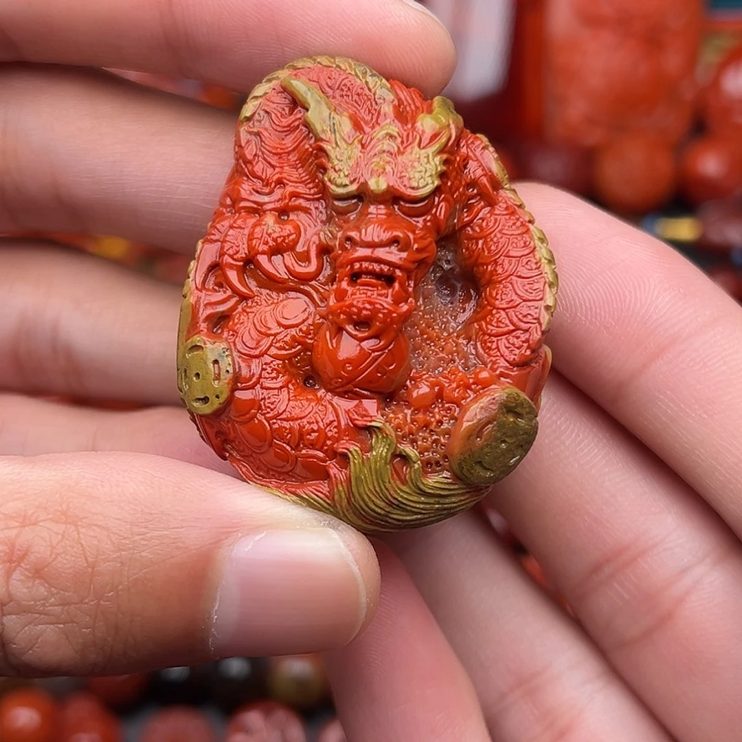 南红玛瑙未镶嵌云南昭通包浆龙牌