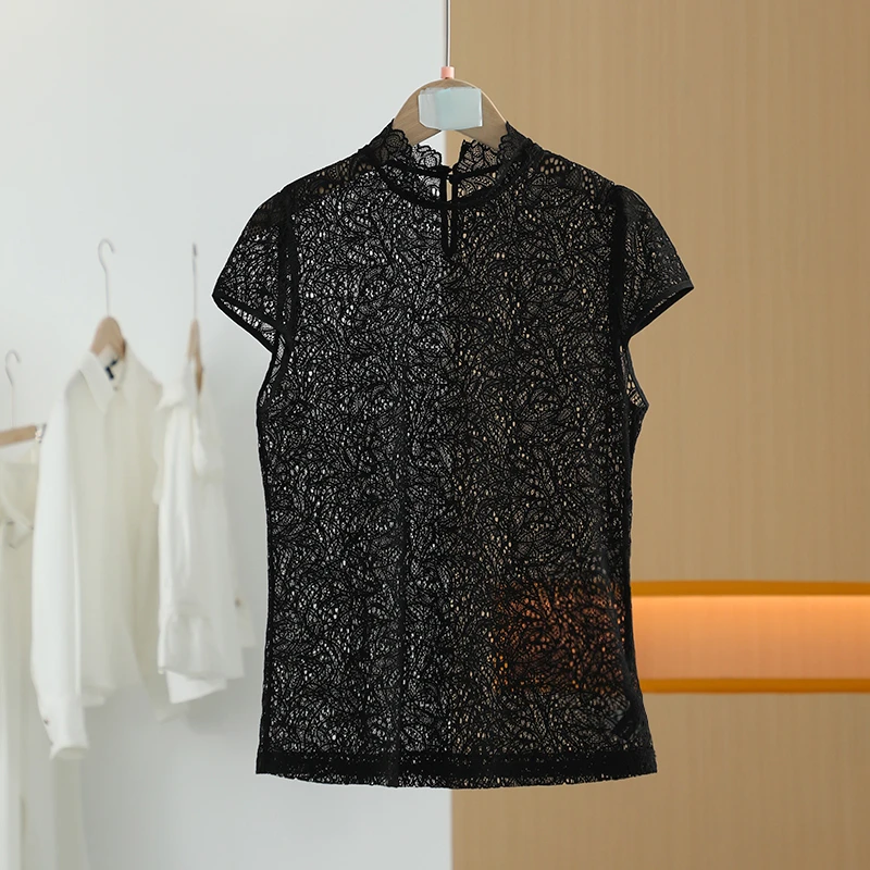 【唐长老自营】货号4716女装夏新款黑色T恤M