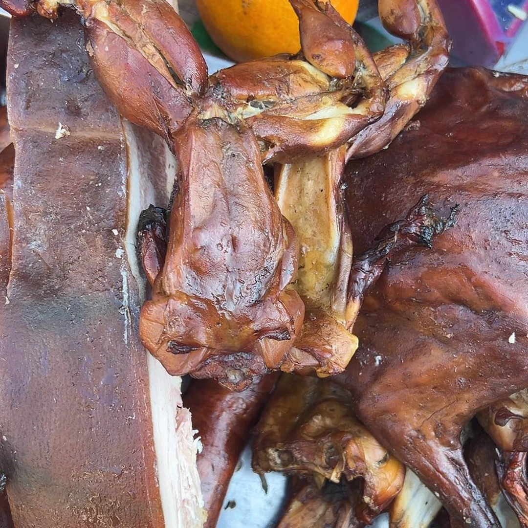 A***️5天中国大陆包装兔肉半只+牛蛙2只+猪排