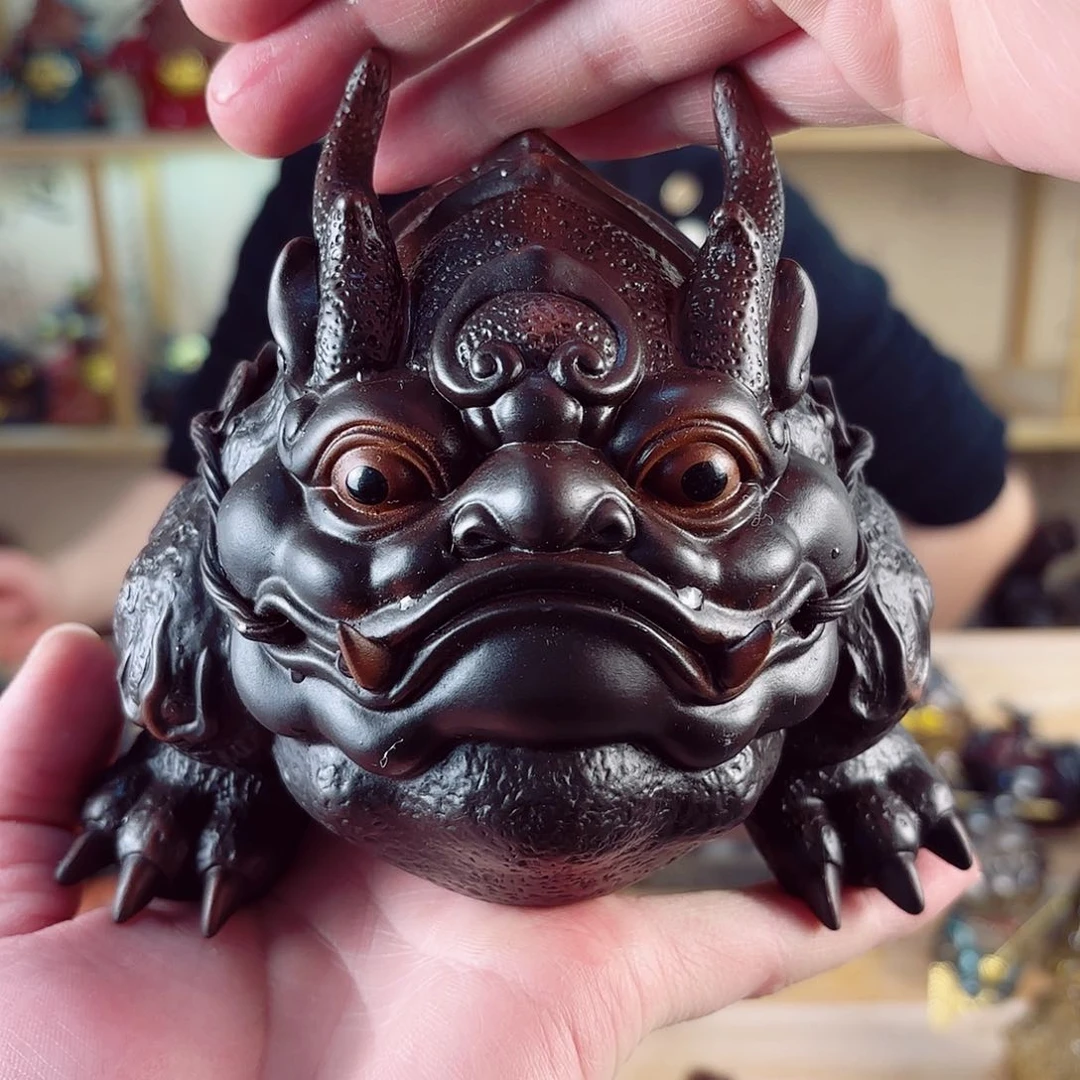 紫砂茶宠紫陶树脂茶宠摆件