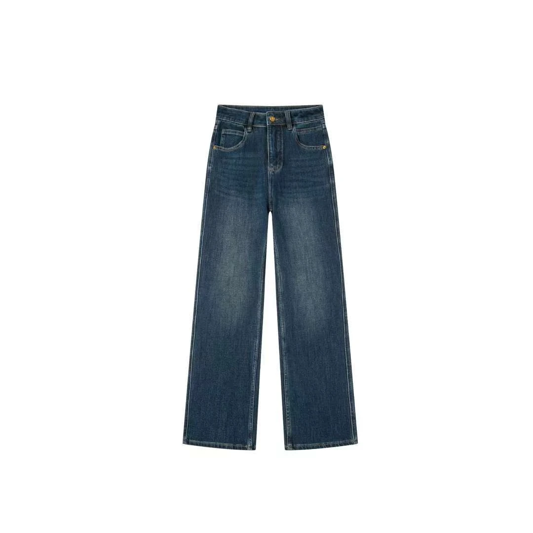 【冬季新款】• 高端轻奢定制时尚百搭显瘦窄版直筒牛仔裤女