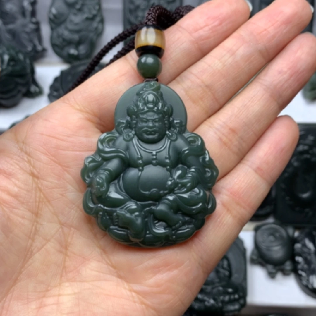 【闪购商品】颈饰未镶嵌和田玉双面雕刻