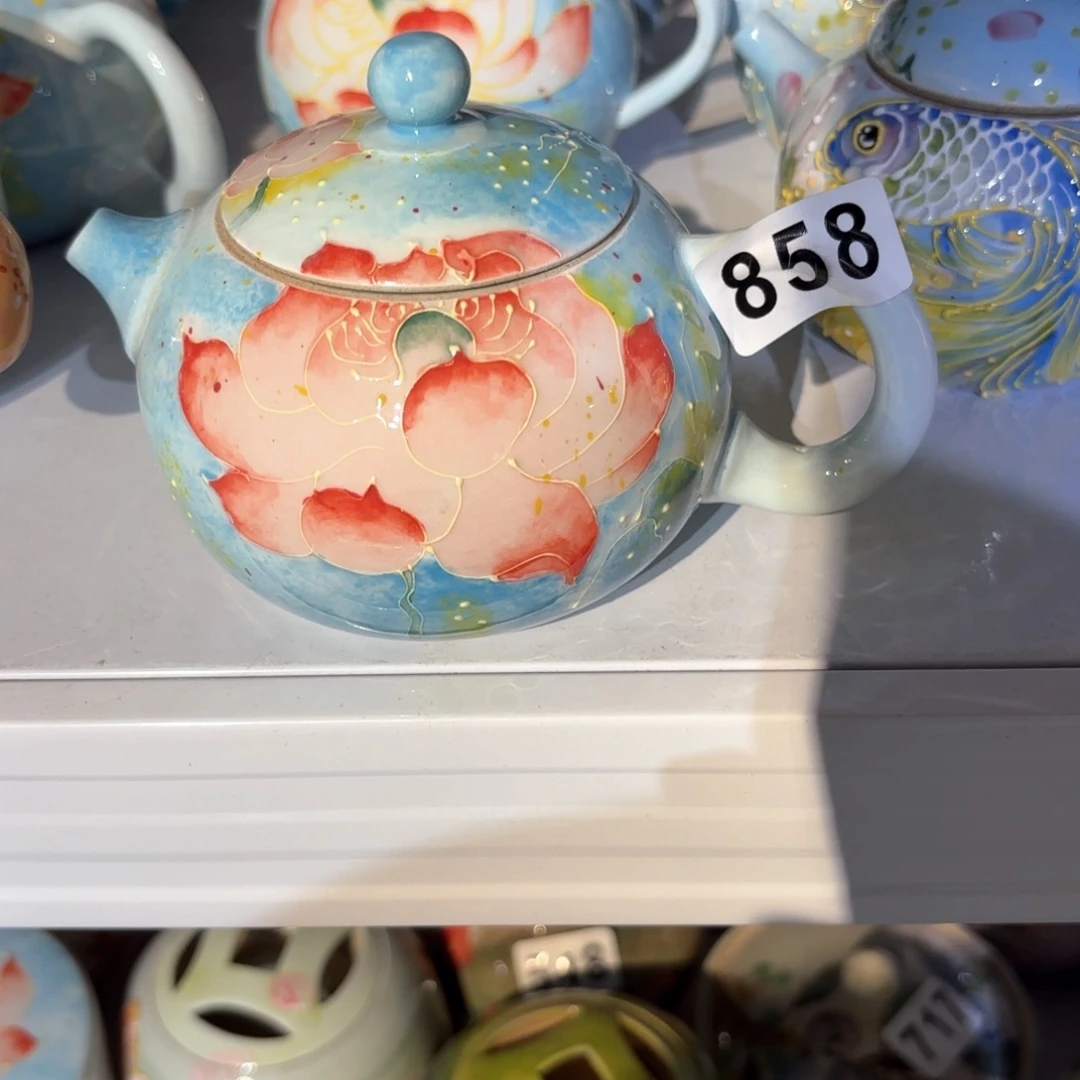 景德镇手绘高温釉下彩陶瓷茶具