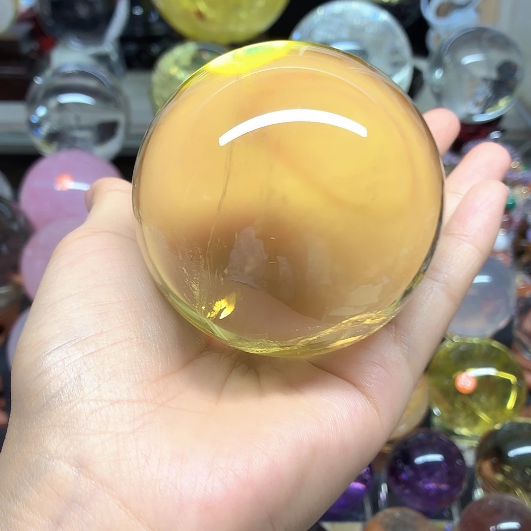 吉***意珠宝半成品未镶嵌水晶黄水晶73蓝针