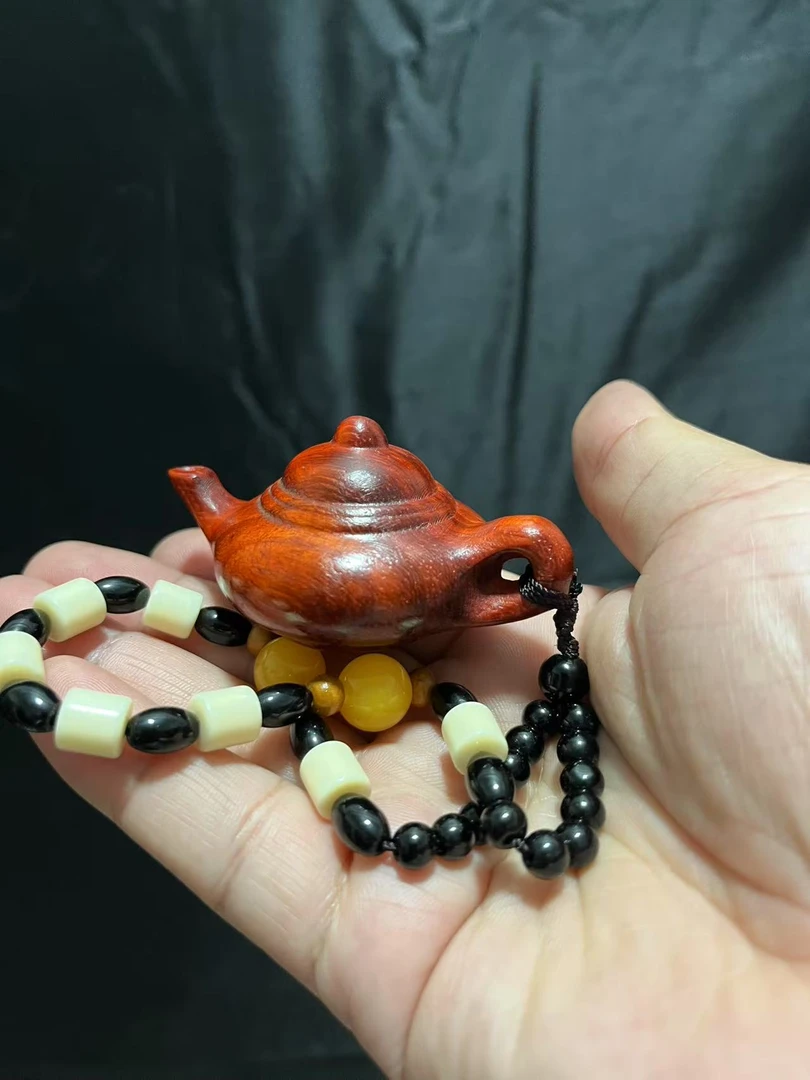 素面把把壶手把件木质工艺品可随身把玩挂件