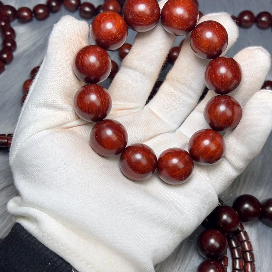 莫***情小叶紫檀手串/手链原生态小叶紫檀鱼鳞底20 67+