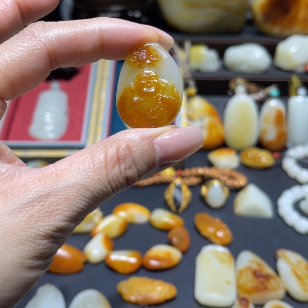 和田玉未镶嵌吊坠(不含链)