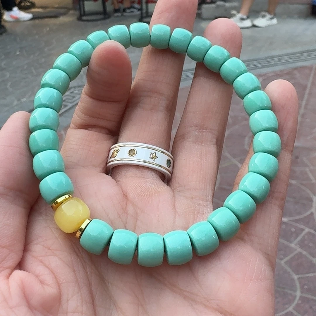 手串草珠菩提8mm大绿直切