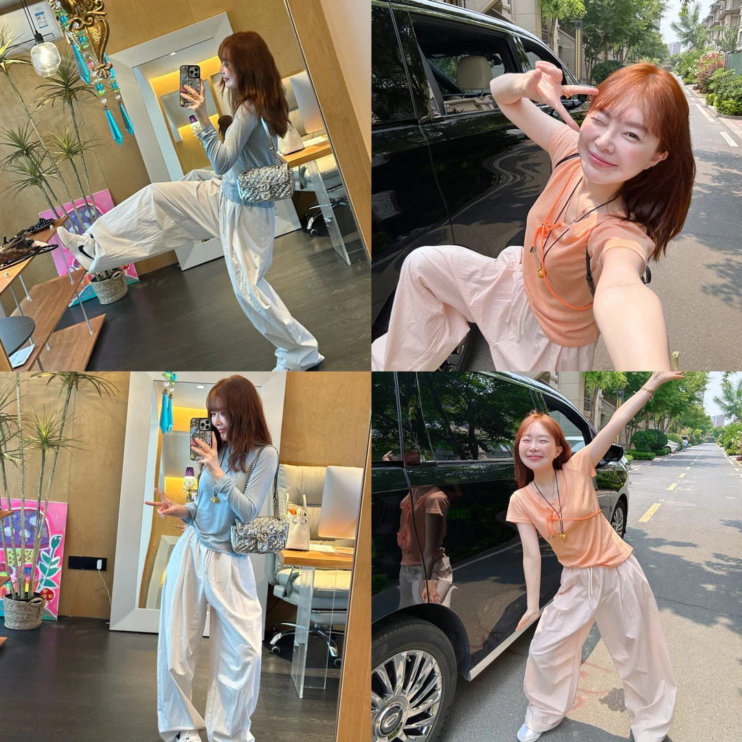 【BORAKOO】【吉莉】两色休闲风松紧腰阔腿裤