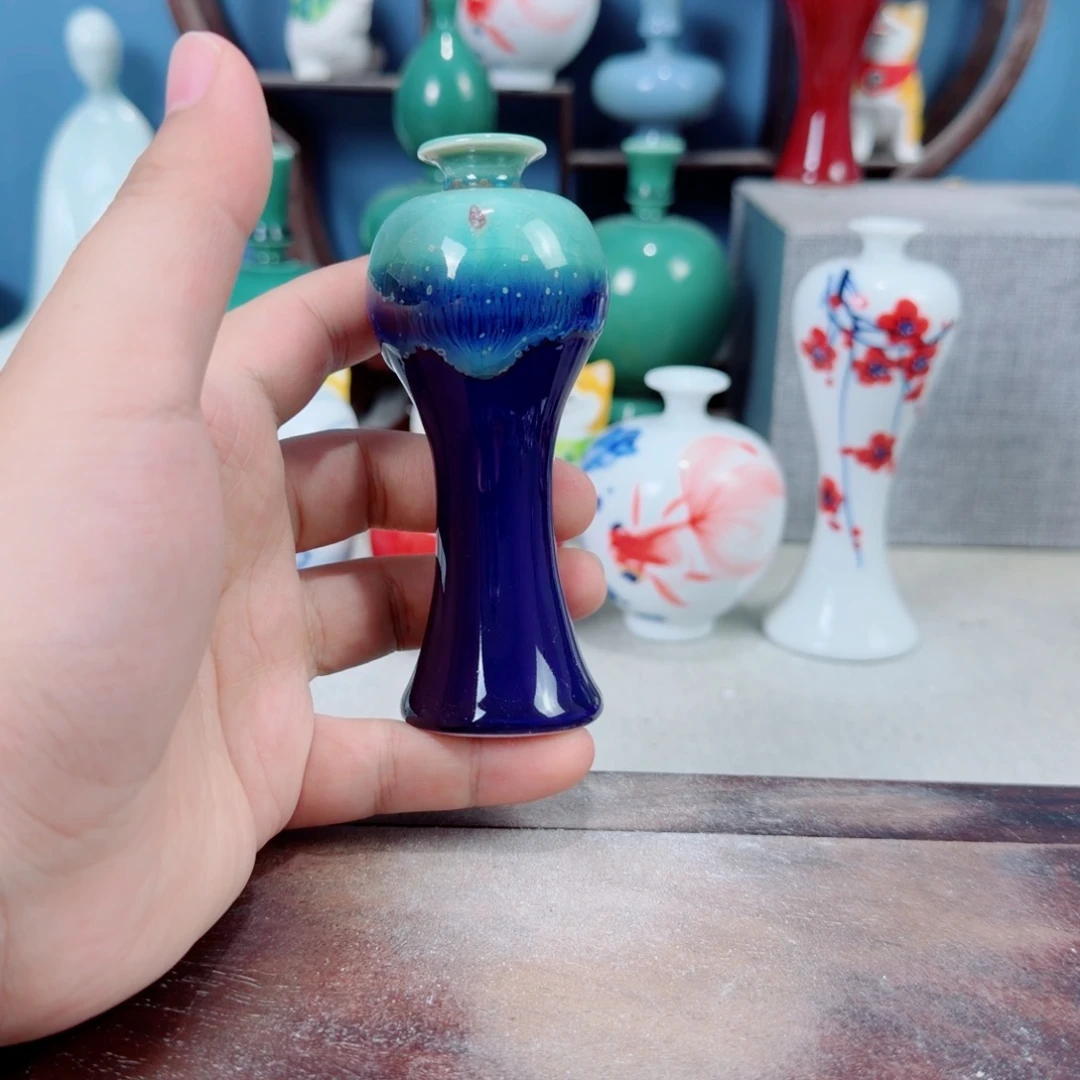 陶瓷手工小花器摆件