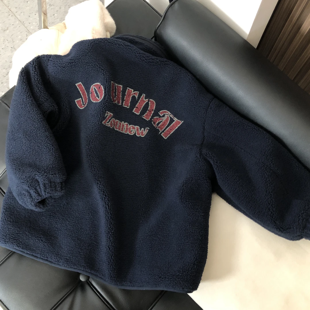 儿童加厚绒大衣外套 24A455