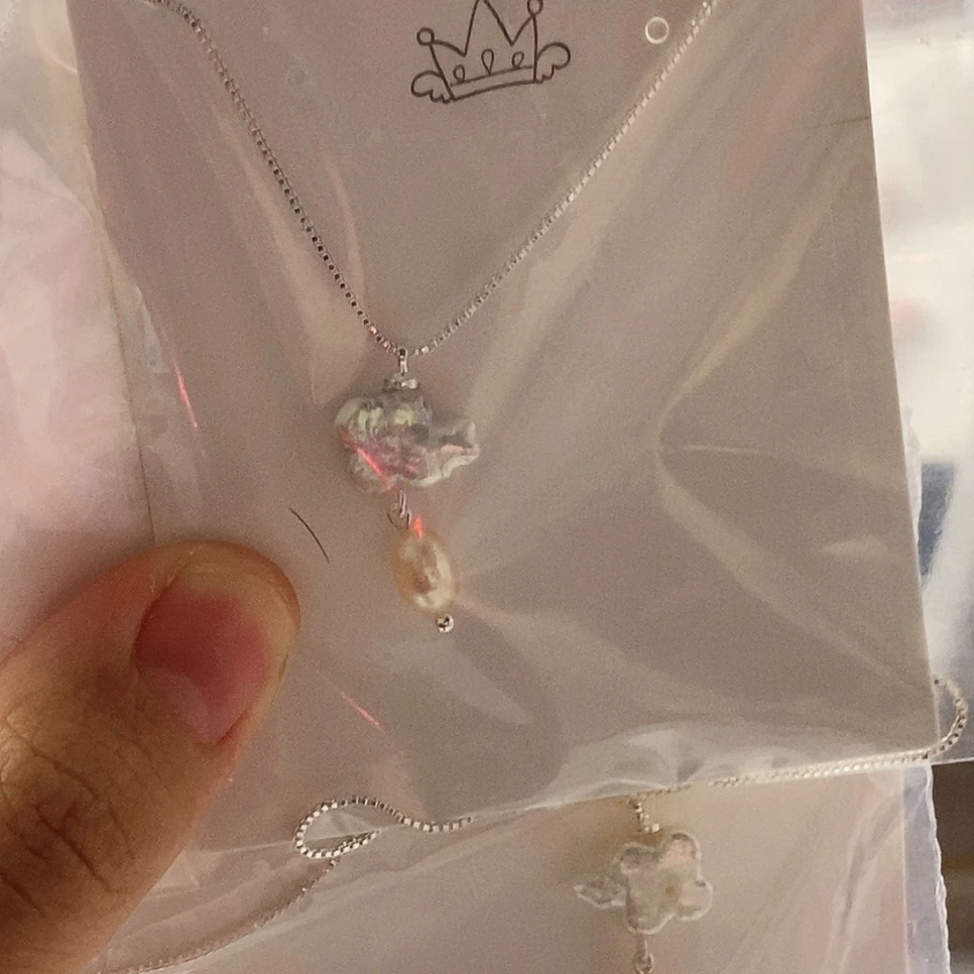 银S925镶嵌珠宝奇石淡水珍珠