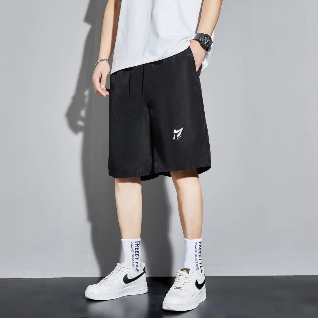 短裤男装夏季宽松大码男士运动直筒百搭外穿薄款潮流大码男士运动