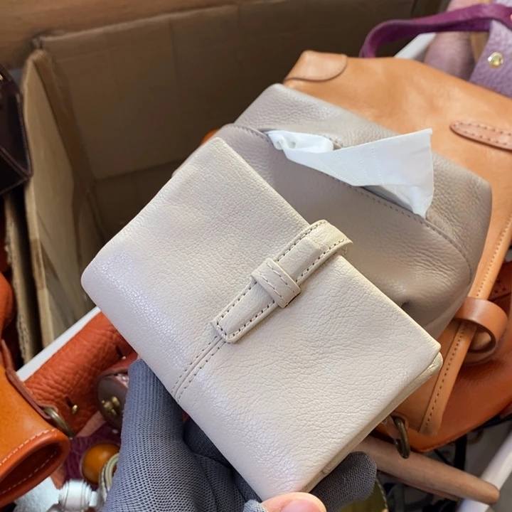 头层牛皮瑕疵A8活页山羊皮