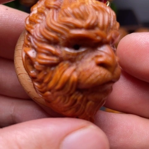 橄榄核把件大圣单子竹环穿配3.2左右